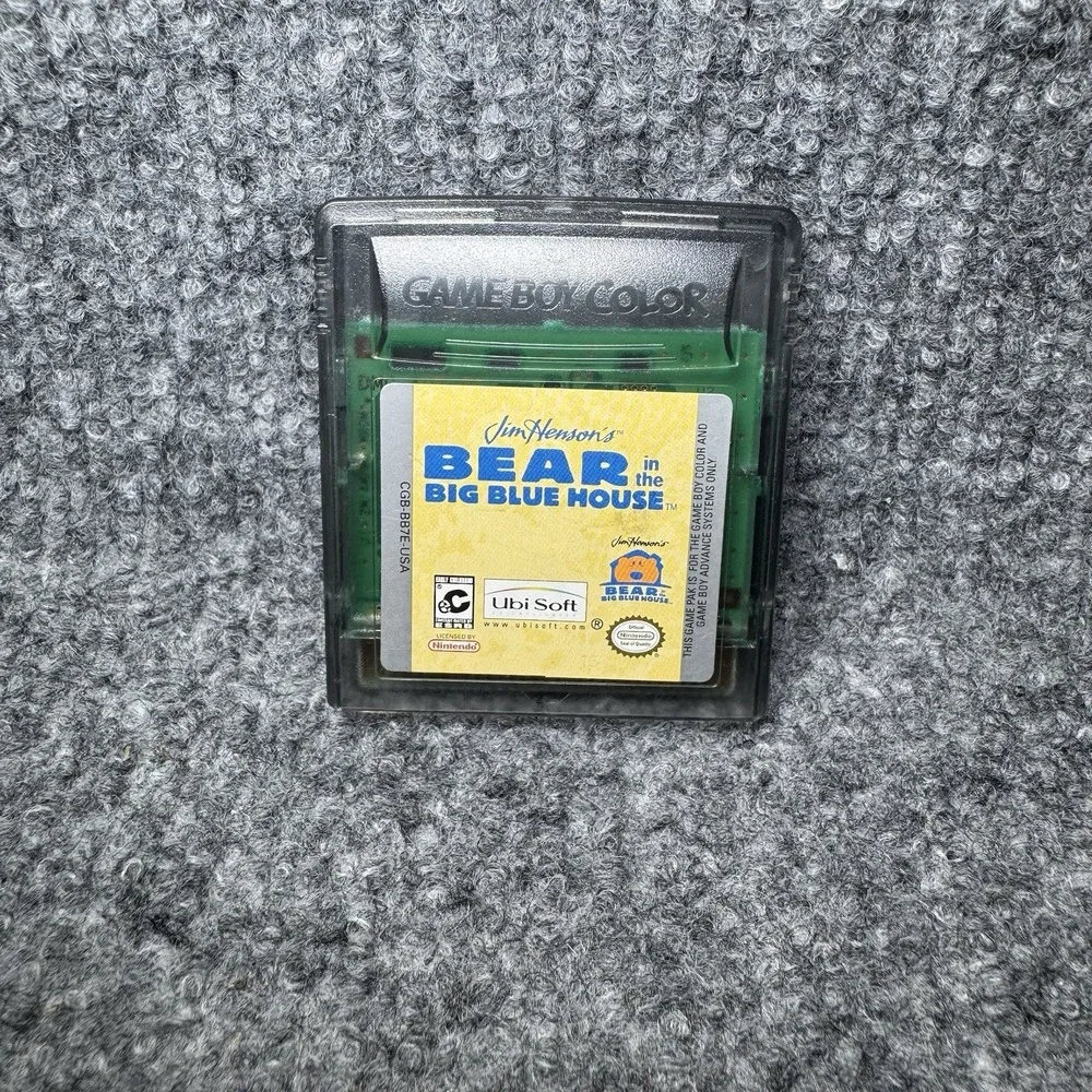 Bear in the Big Blue House Nintendo Gameboy Color TESTED‎ WORKING RARE